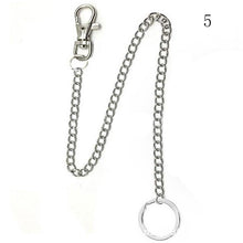 Load image into Gallery viewer, 1-3 Layer Rock Punk Hook Trouser Pants Waist Link Belt Metal Wallet Silver Chain Hip Hop Chain Belts for Women Pants Accessories