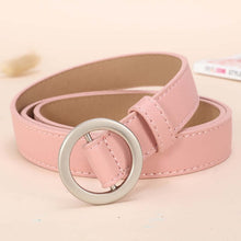 Load image into Gallery viewer, NO.ONEPAUL Circle Pin Buckles Belt female deduction side gold buckle jeans wild belts for women fashion students simple New
