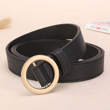 Load image into Gallery viewer, NO.ONEPAUL Circle Pin Buckles Belt female deduction side gold buckle jeans wild belts for women fashion students simple New