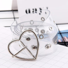 Load image into Gallery viewer, New Laser Women Belt Holographic Clear Waist Belt Metal Pin Buckle  Transparent Waist Belts for Women Belt Waistband 100cm