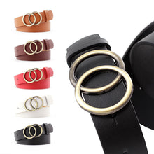 Load image into Gallery viewer, 2019 luxury fashion  korean Round buckle belt women casual belt ladies jeans with fashion dress belt belts for women  pants