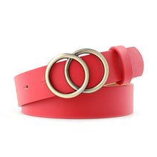 Load image into Gallery viewer, 2019 luxury fashion  korean Round buckle belt women casual belt ladies jeans with fashion dress belt belts for women  pants