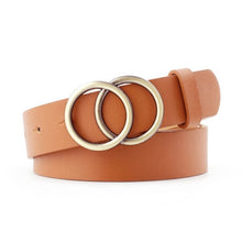 Load image into Gallery viewer, 2019 luxury fashion  korean Round buckle belt women casual belt ladies jeans with fashion dress belt belts for women  pants