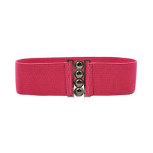 Load image into Gallery viewer, Brand New Fashion Women's Brown Plus Elastic Stretchy Retro Red Blue Wide Waist Cinch Black Belt Waistband