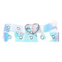 Load image into Gallery viewer, New Laser Women Belt Holographic Clear Waist Belt Metal Pin Buckle  Transparent Waist Belts for Women Belt Waistband 100cm